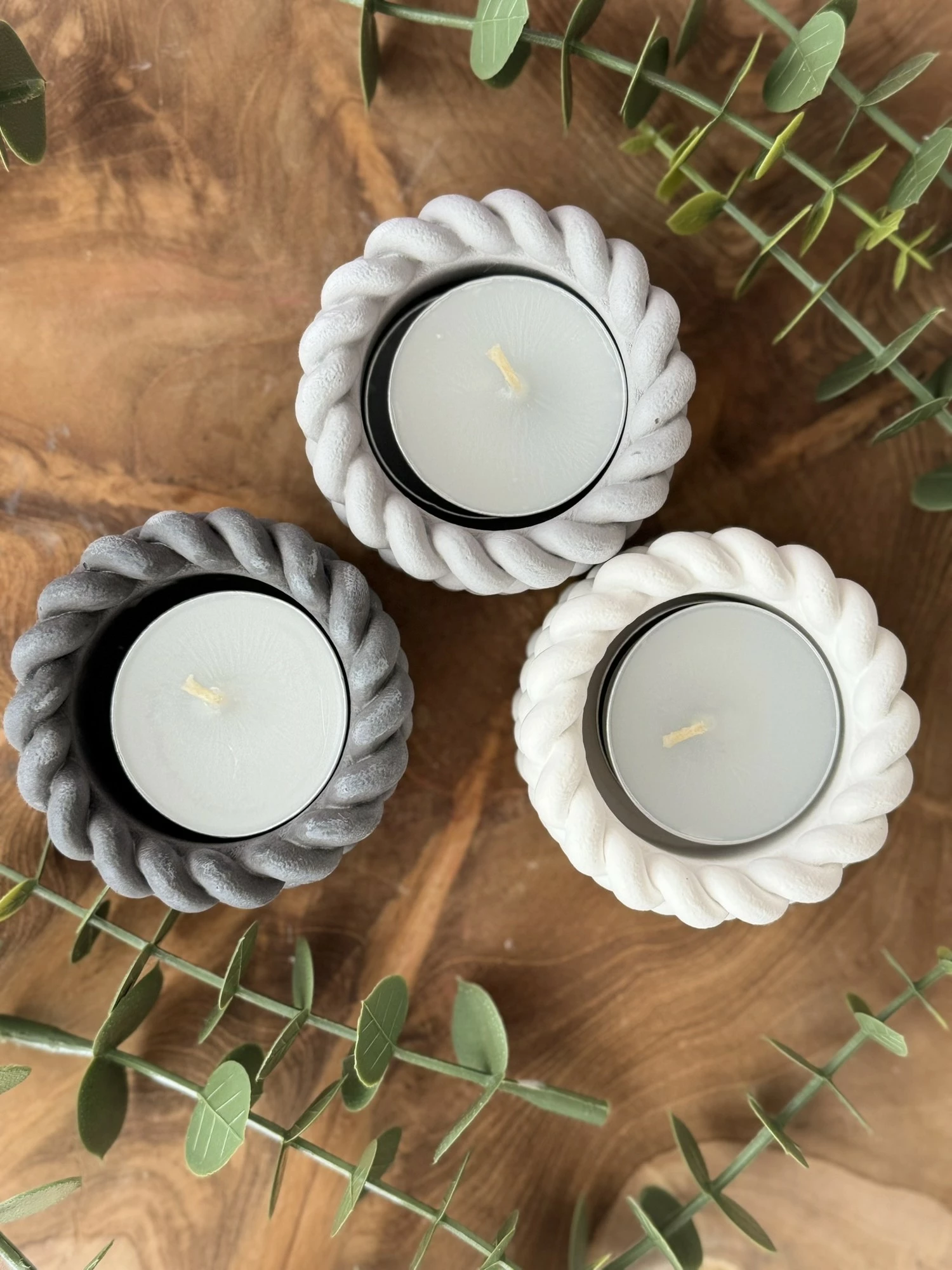 Set qirinjsh (3 copë), Evila Originals, Glamour Candle 6S