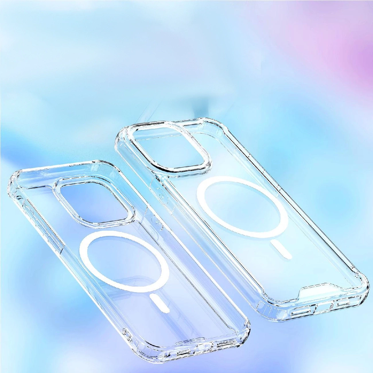 Mbështjellës Hurtel MagSafe Clear Corner Case për iPhone 16 Plus, transparent