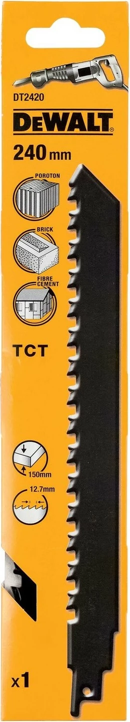 Teh sharrë reciproke DeWALT DT2408, 240mm, karbid, blu