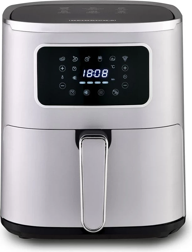 Fritezë me ajër të nxehtë HEINRICH'S HFR 8216, 5.0 L, 1450 W, Argjendtë