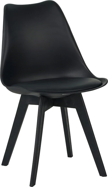 Karrige Gaston PP-PU ngjyrë zezë 53.5x48.5x81.5cm