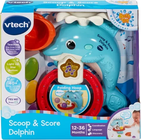 VTech Scoop & Score Dolphin Bath Toy