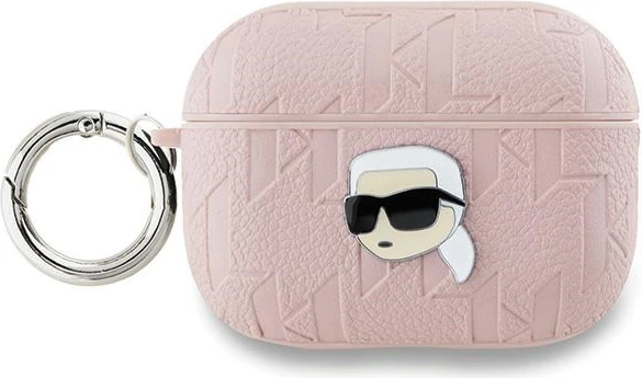 Mbështjellës Karl Lagerfeld Monogram Karl Head për AirPods Pro 2, Rozë