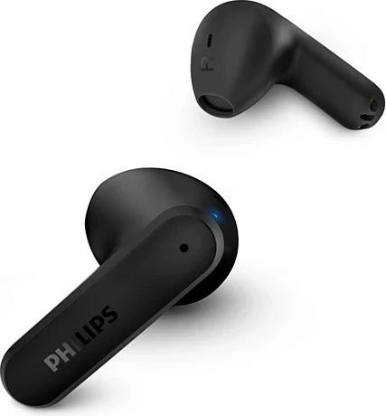 Kufje pa tela Philips TAT2139BK/00 TWS Bluetooth 5.3 28 orë me kuti karikimi IPX4 me mikrofon të zeza