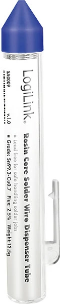Tel saldimi LogiLink, pa plumb, 0.56mm, 12.5g, me dispenser, blu