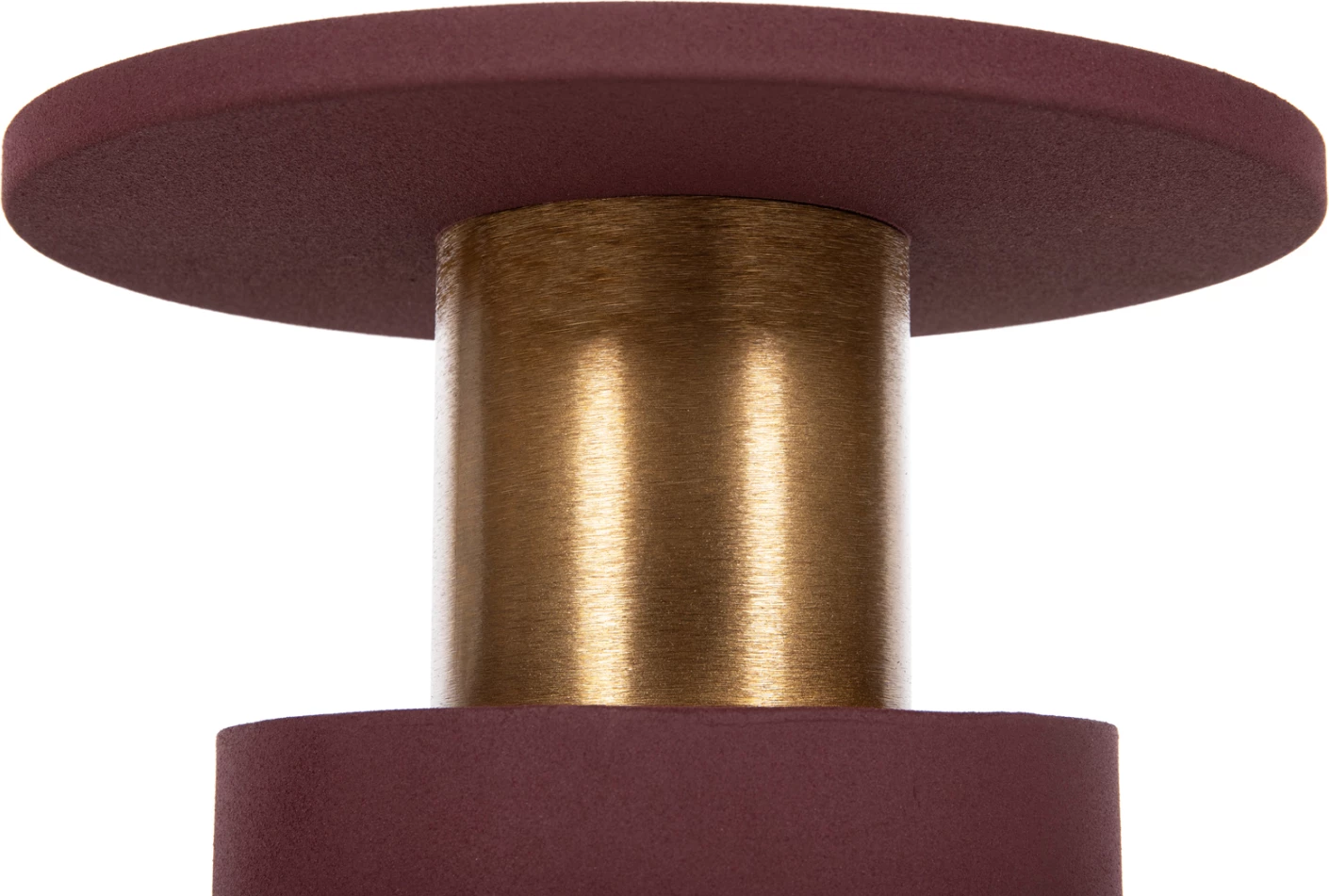 Tavolinë anësore PUNJAB FH4240.06 metalike, ngjyrë tulle-ari/bronz Φ30.5x42H cm