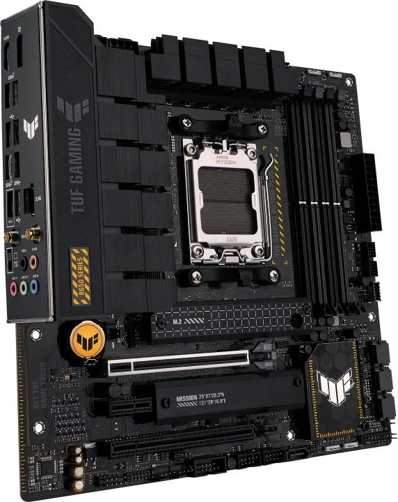Pllakë amë, Asus, TUF GAMING B650M-PLUS WIFI, AM5, 4x DDR5, mATX, HDMI, Wi‑Fi