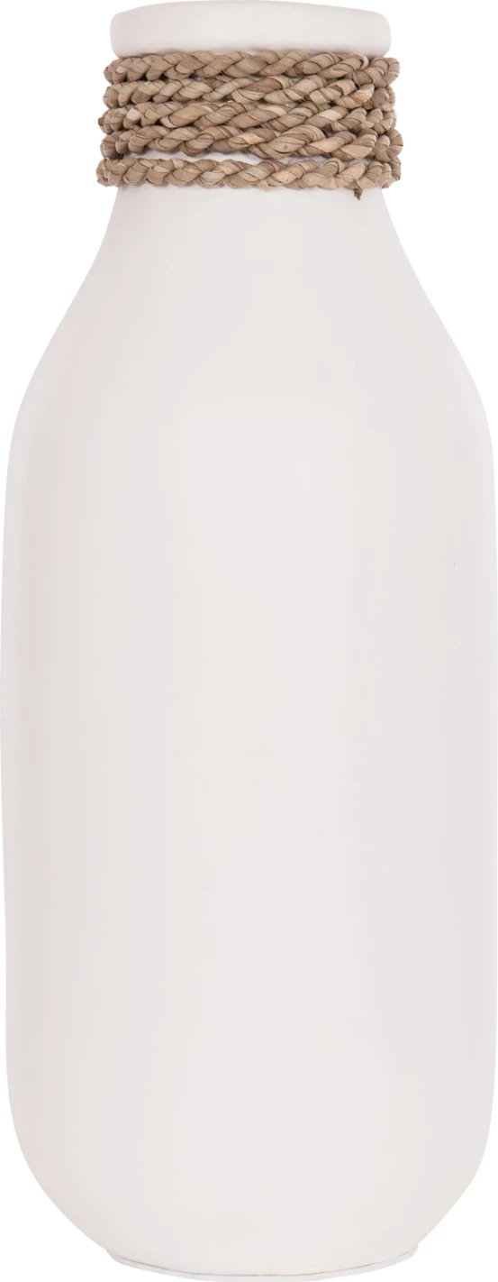 Vazo dekorative tavoline CAMMER, terrakotë e bardhë, FH4687.02M, 13x34cm