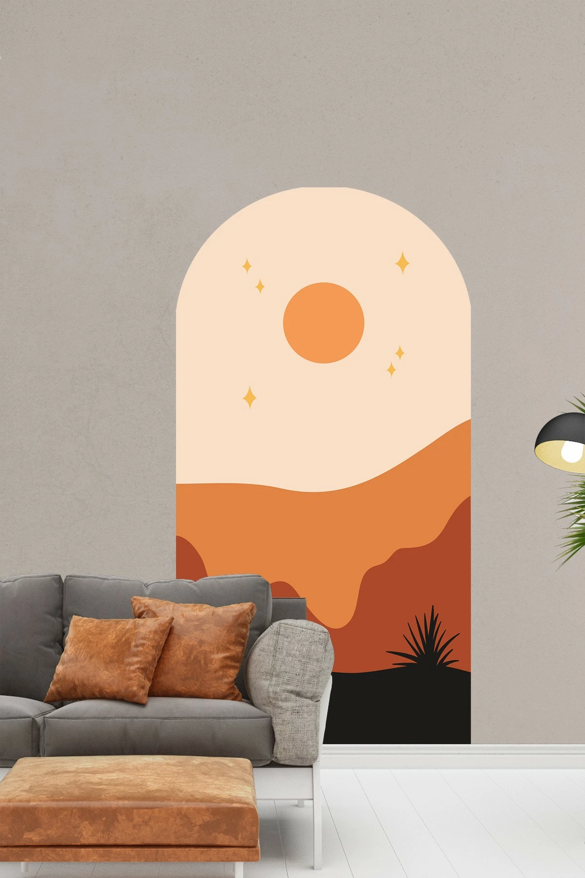 Sticker dekorativ për mur, shumëngjyrësh, Wallity, ERSYSTCKR23, 80x140cm