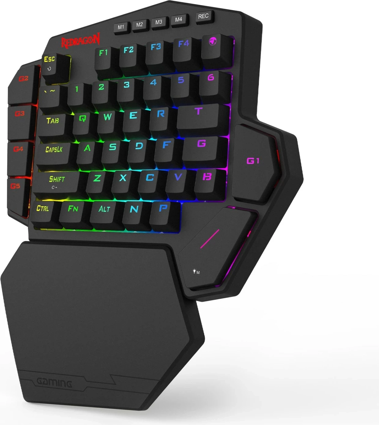 Tastierë gaming Redragon K585RGB-M Diti Magnetic, switch magnetik, RGB, USB-C, e zezë