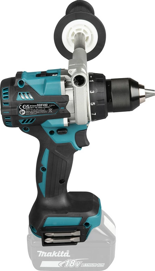 Bormashinë/vidhosëse me bateri Makita DDF492Z, 18V Li-Ion, brushless, mandrinë 13mm, blu/zezë