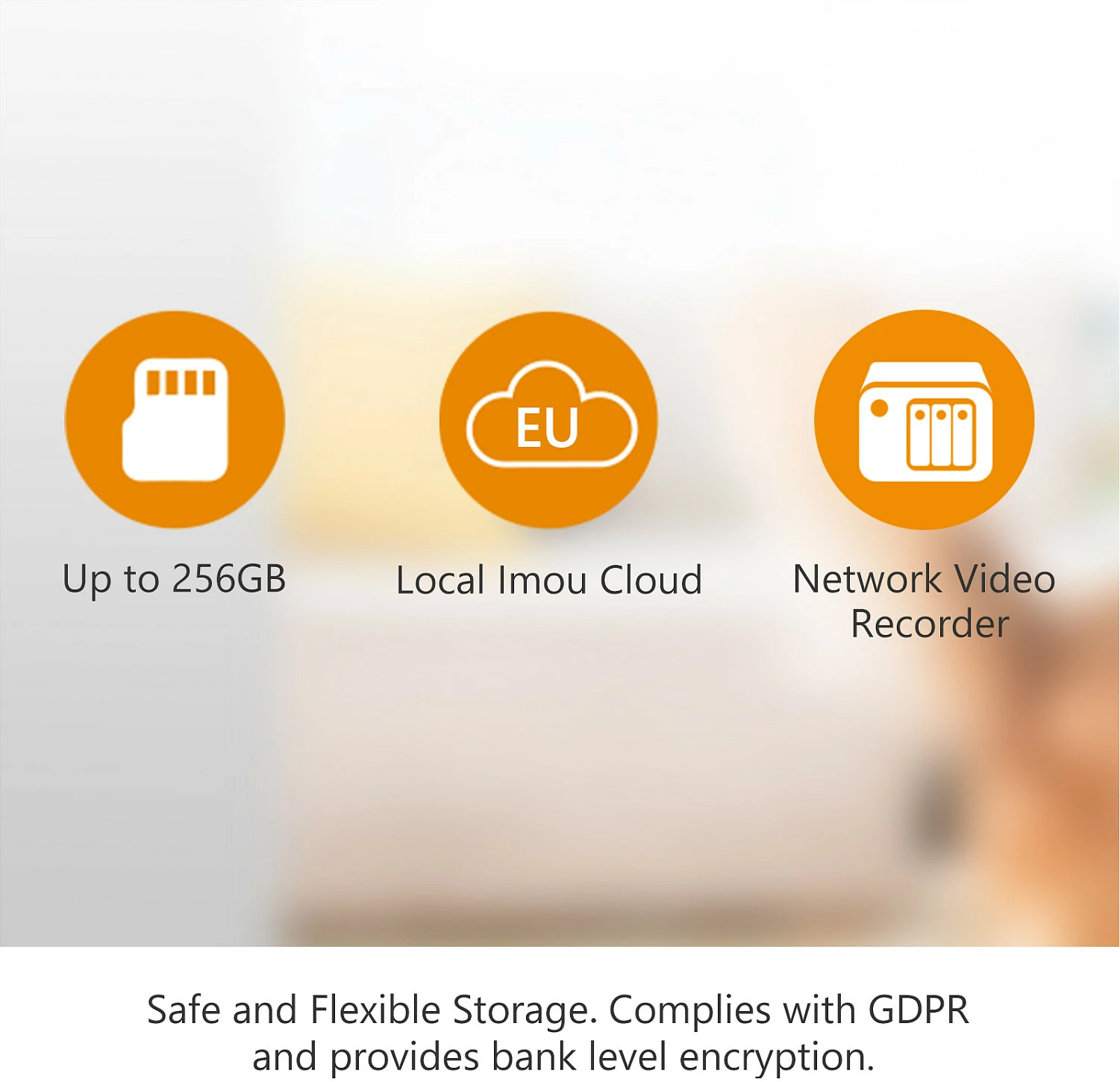 Kamerë sigurie IP Imou Cue 2 3MP, Wi‑Fi, audio dy-drejtimëshe, night vision, e bardhë