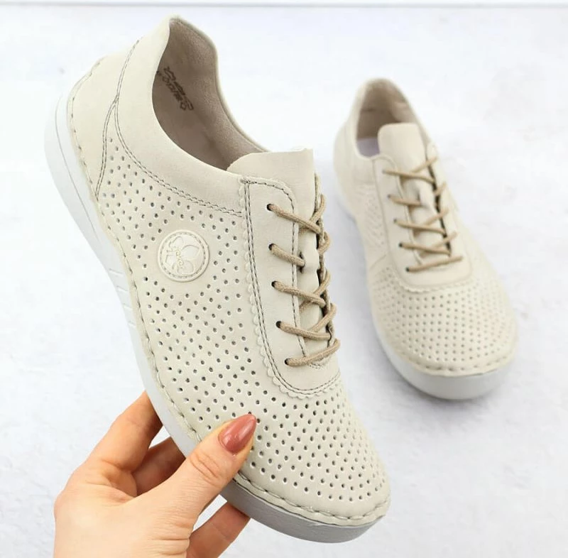 Këpucë të ulëta femra Rieker 52546-60, bezhë