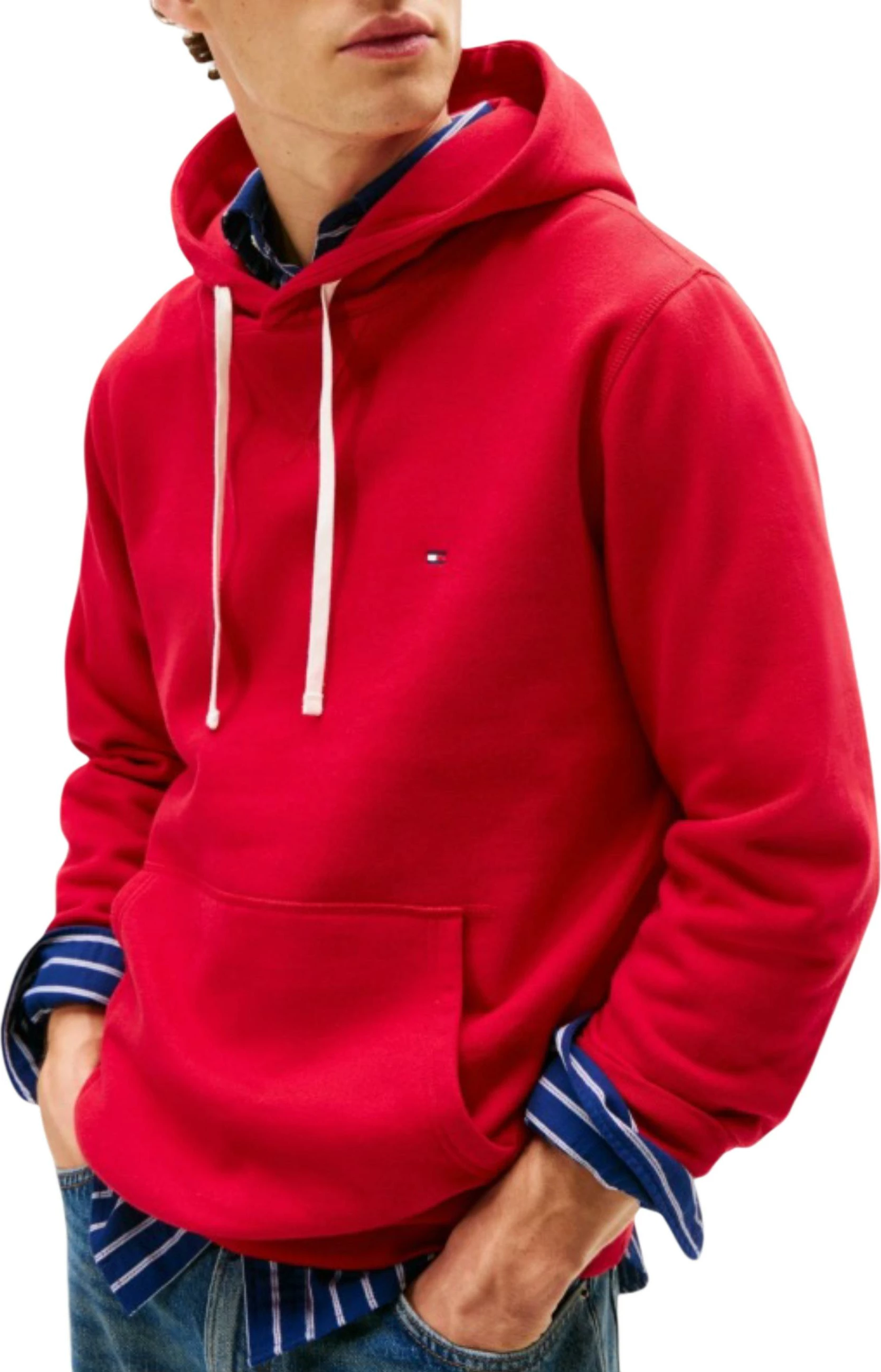 Duks me kapuç për meshkuj Tommy Hilfiger MW0MW39997, i kuq [Madhësia: M]
