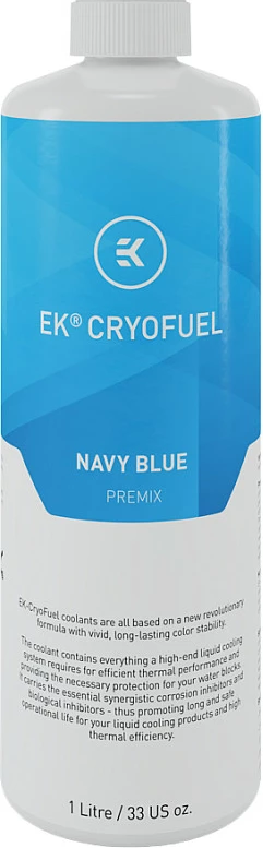 Lëng ftohës EK Water Blocks EK-CryoFuel Premix, 1L, Navy Blue