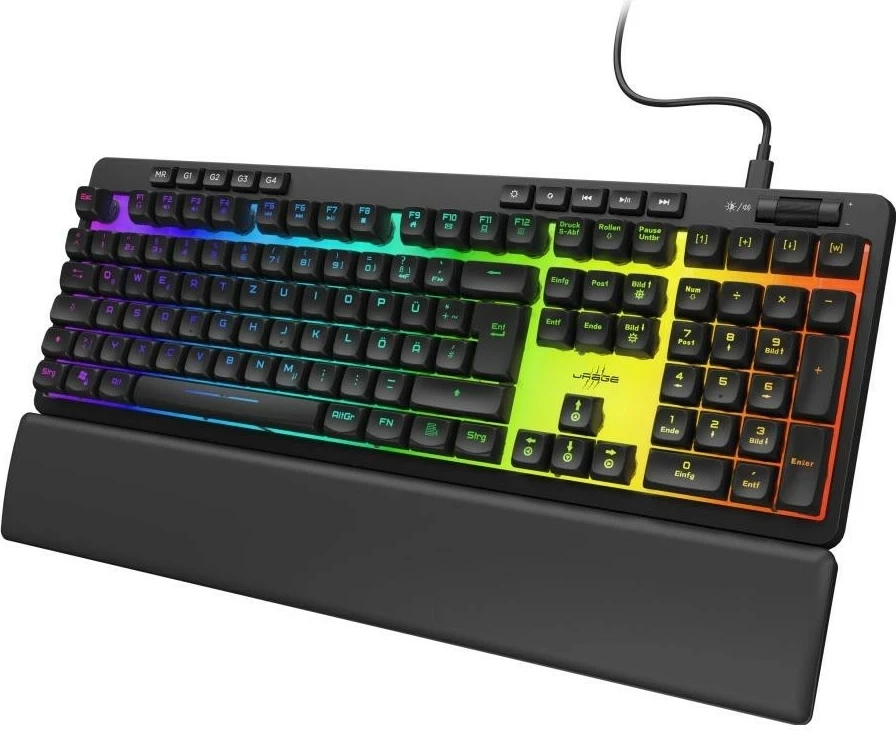 Tastierë gaming uRage Exodus 515, RGB, USB, full-size, e zezë