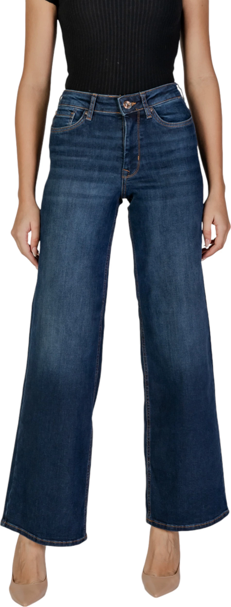 Xhinse për femra Only ONLMADISON Blush HW Wide TAI081, denim i errët [Madhësia: S/32]