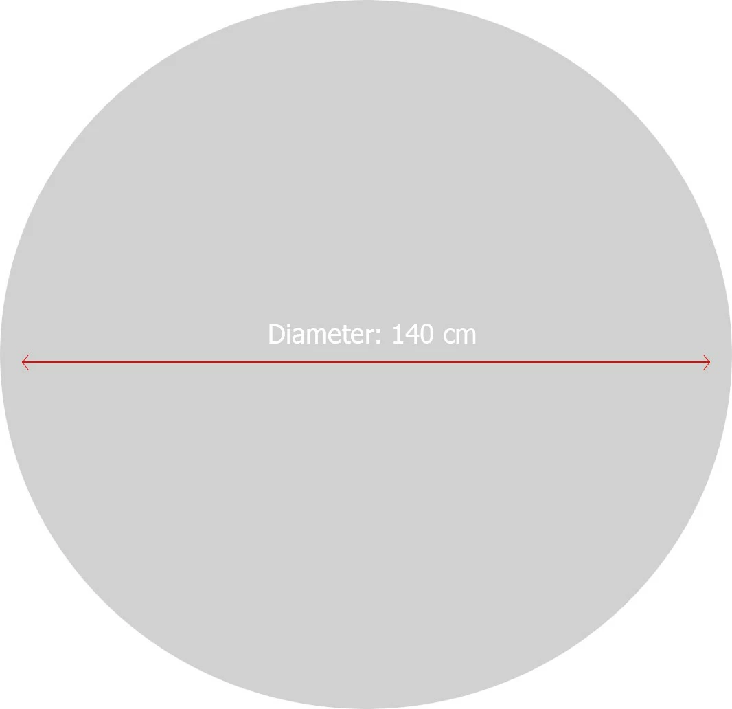 Qilim i rrumbullakët, dizajn Hënë, 140 cm, Conceptum Hypnose, shumëngjyrësh