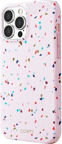 Mbështjellës UNIQ Coehl Terrazzo për iPhone 13 Pro Max, rozë