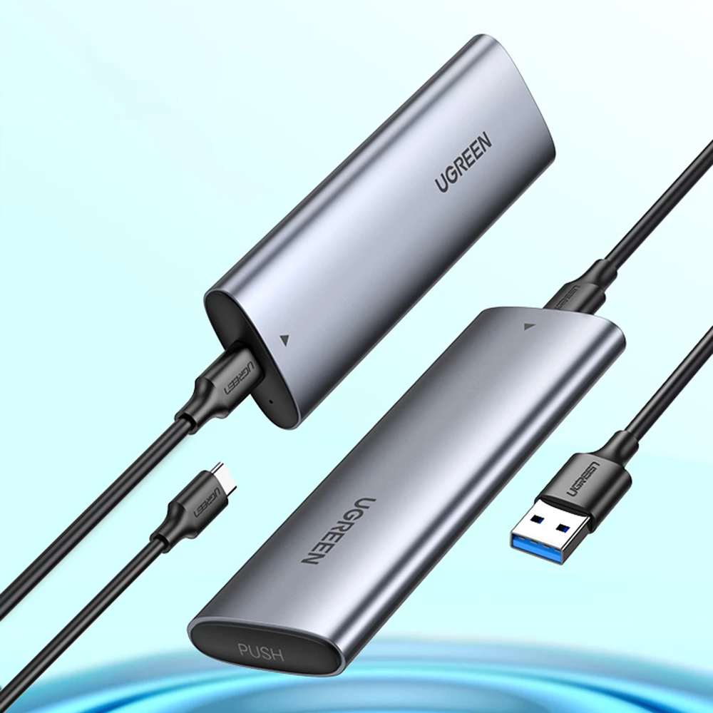 Kasë Ugreen CM400 për SSD M.2 B-Key SATA, USB 3.2, 5Gbps, Gri
