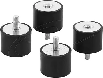 Dämpfer vibrimi DeLOCK M8 x 1.25, D40 x H30, 4 copë, zi