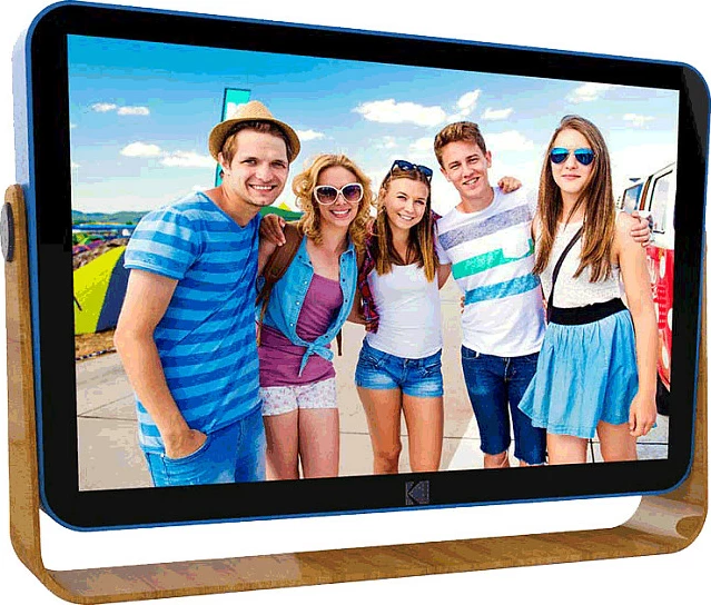 Kornizë digjitale Kodak RWF-108V, 10" IPS touchscreen, Wi‑Fi, SD/MMC, blu