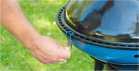Shporet kampingu Campingaz Party Grill 600, 1 zonë, ndezje piezo, 10.7 kg, zi/kaltër metalik