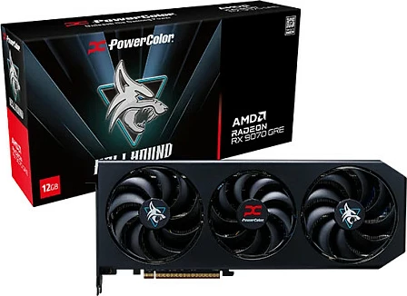 Kartelë grafike PowerColor Hellhound Radeon RX 9070 GRE 12GB GDDR6, PCIe 5.0, e zezë/kuqe