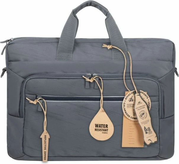 çantë laptopi RivaCase ECO 7531 15.6–16\" RPET, water resistant, Gray