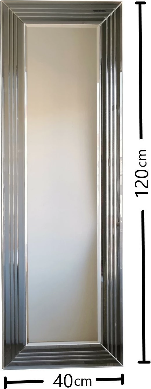 Pasqyrë moderne, ngjyrë argjendi, Skye Decor, A302D, 40x120cm