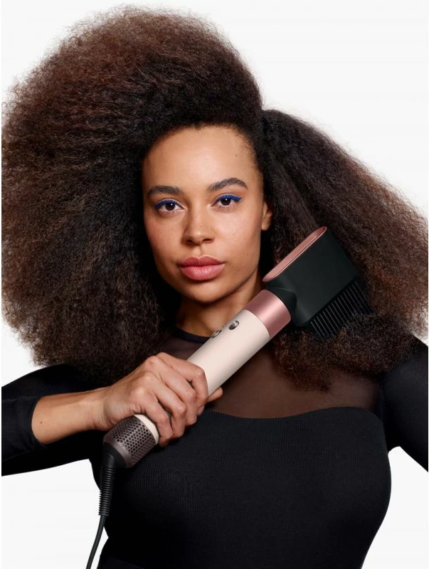 Multistyler flokësh DYSON Airwrap id Curly+Coily, rozë gold/pink, set me 6 pjesë
