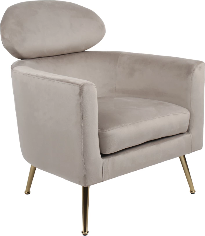 Karrige Testa, ngjyrë elefant, 72x76x85