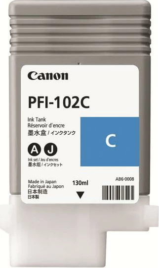Patron boje, Canon, PFI-102 LUCIA, 130 ml, Cyan