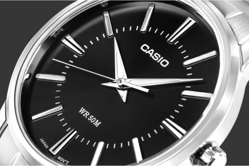 Orë dore për meshkuj CASIO MTP-1303PD-1AVEG, e zezë, me kuti