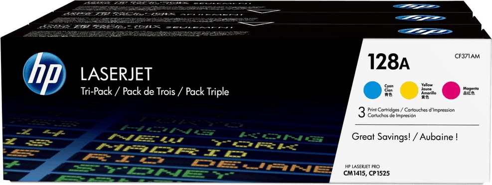 Toner HP 128A CF371AM 1300 faqe, Cyan Magenta Yellow, multipack