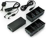 Karikues baterie Zebra SAC-MPP-6BCHEU1-01, Dual 3-Slot (deri 6 bateri), për ZQ610/ZQ620/ZQ510/ZQ520/QLn220/QLn320, i zi