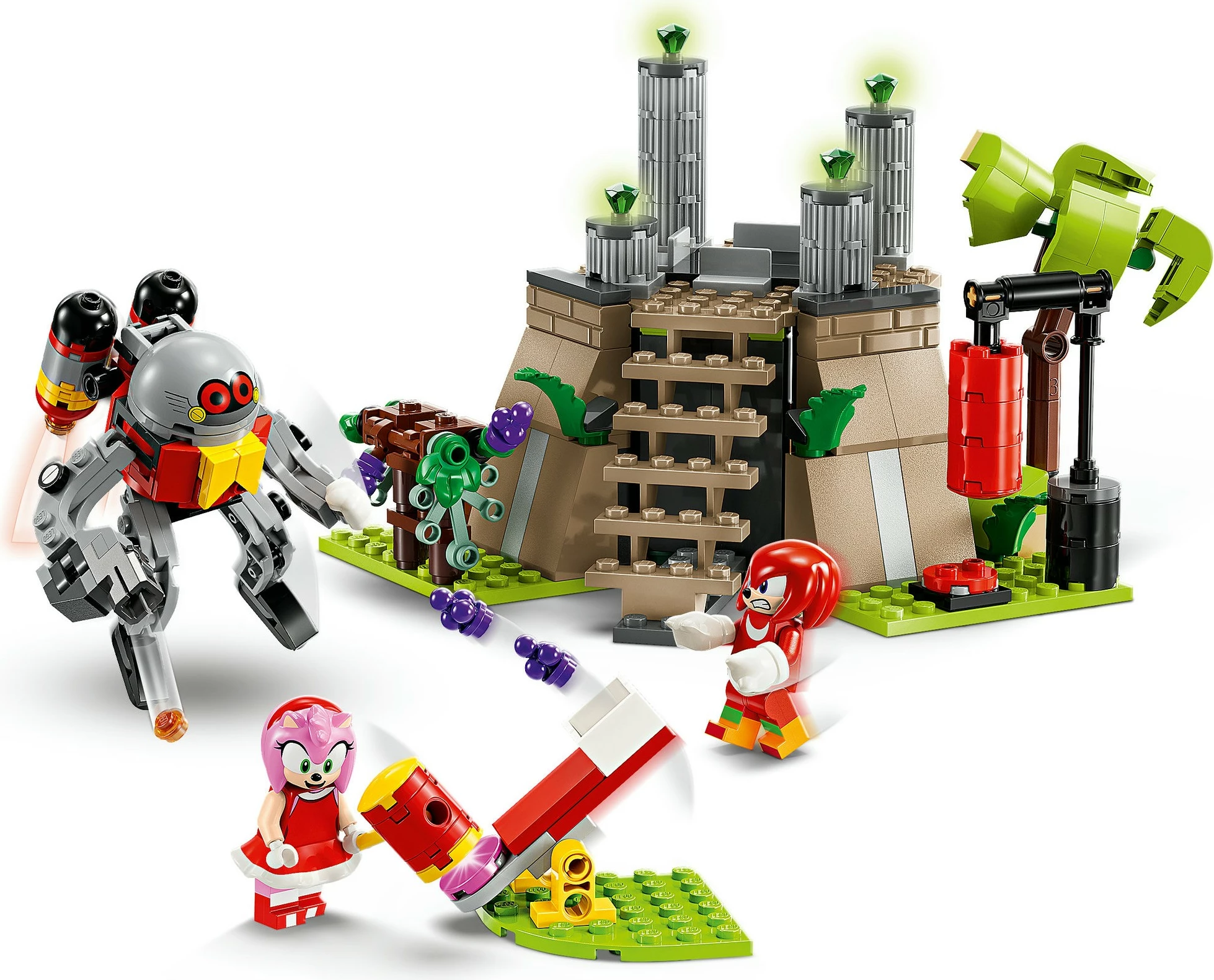 Set ndërtimi LEGO Sonic the Hedgehog 76998 Knuckles dhe Master Emerald, 325 pjesë, multikolor