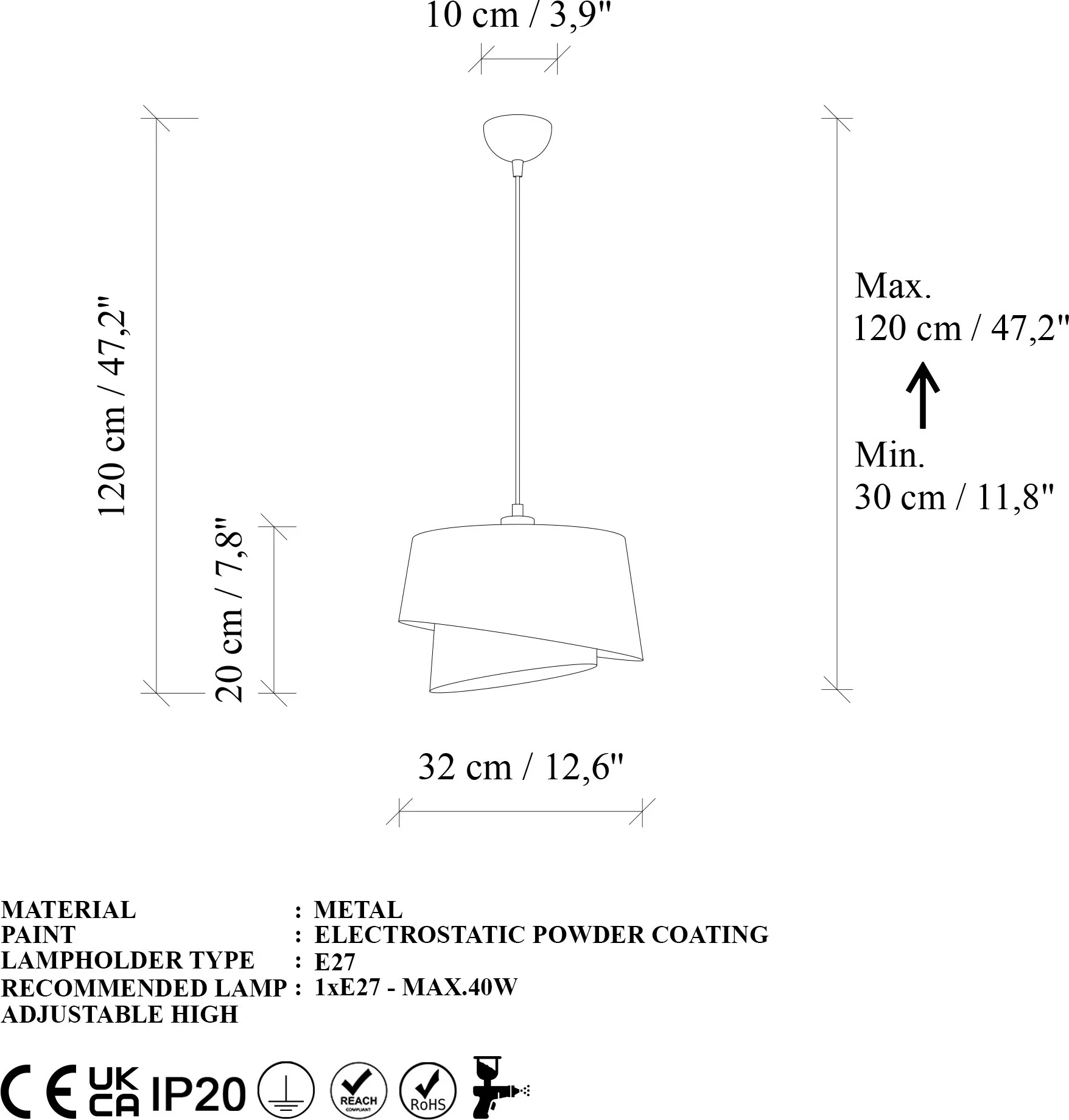 Llambë tavani Opviq, Stage - 14703, ngjyrë kafe e çelët