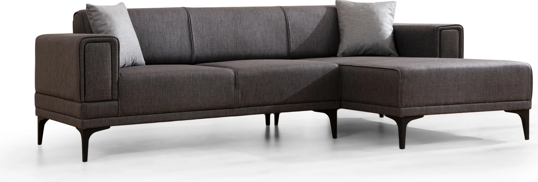 Kënd divan-krevat Atelier del Sofa, Horizon, kënd i djathtë, ngjyrë gri e errët
