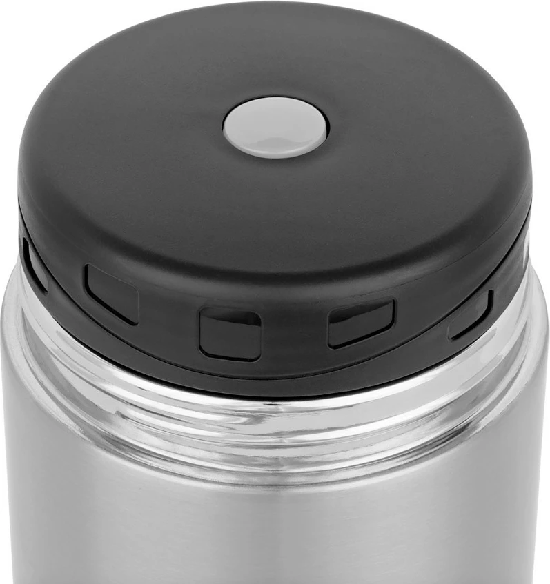 Kuti termike për ushqim NOVEEN TB951 800 ml, çelik inox, me mbështjellës, argjend