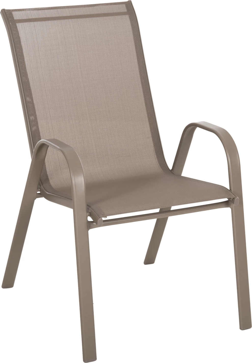 Karrige e jashtme LEON FH5000.04 kornizë metali ngjyrë shampanjë - tekstilene ngjyrë shampanjë 54x70x93H cm