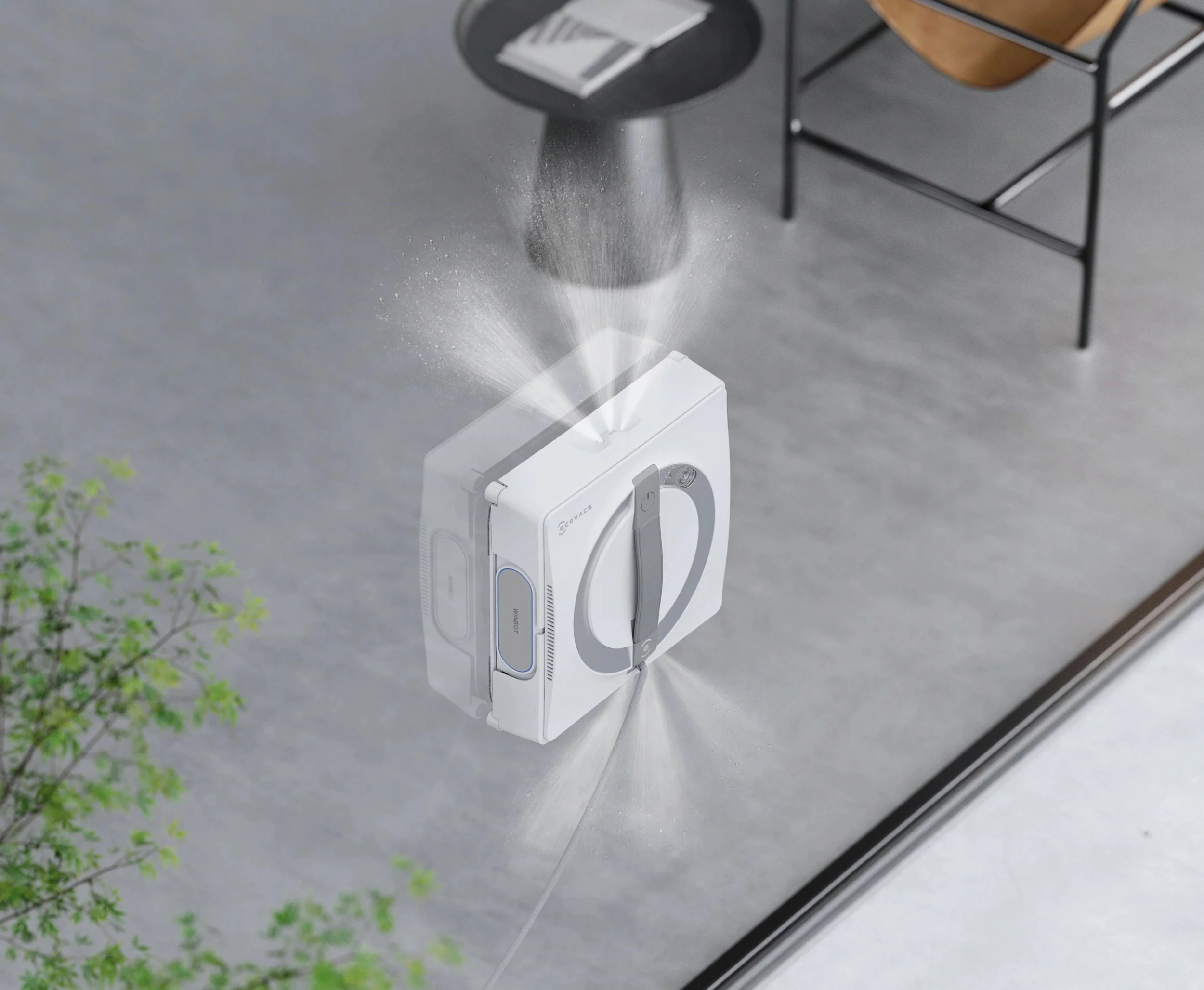 Robot për pastrim xhamash ECOVACS WINBOT W2 PRO, 3000 mAh, 230 ml, i bardhë