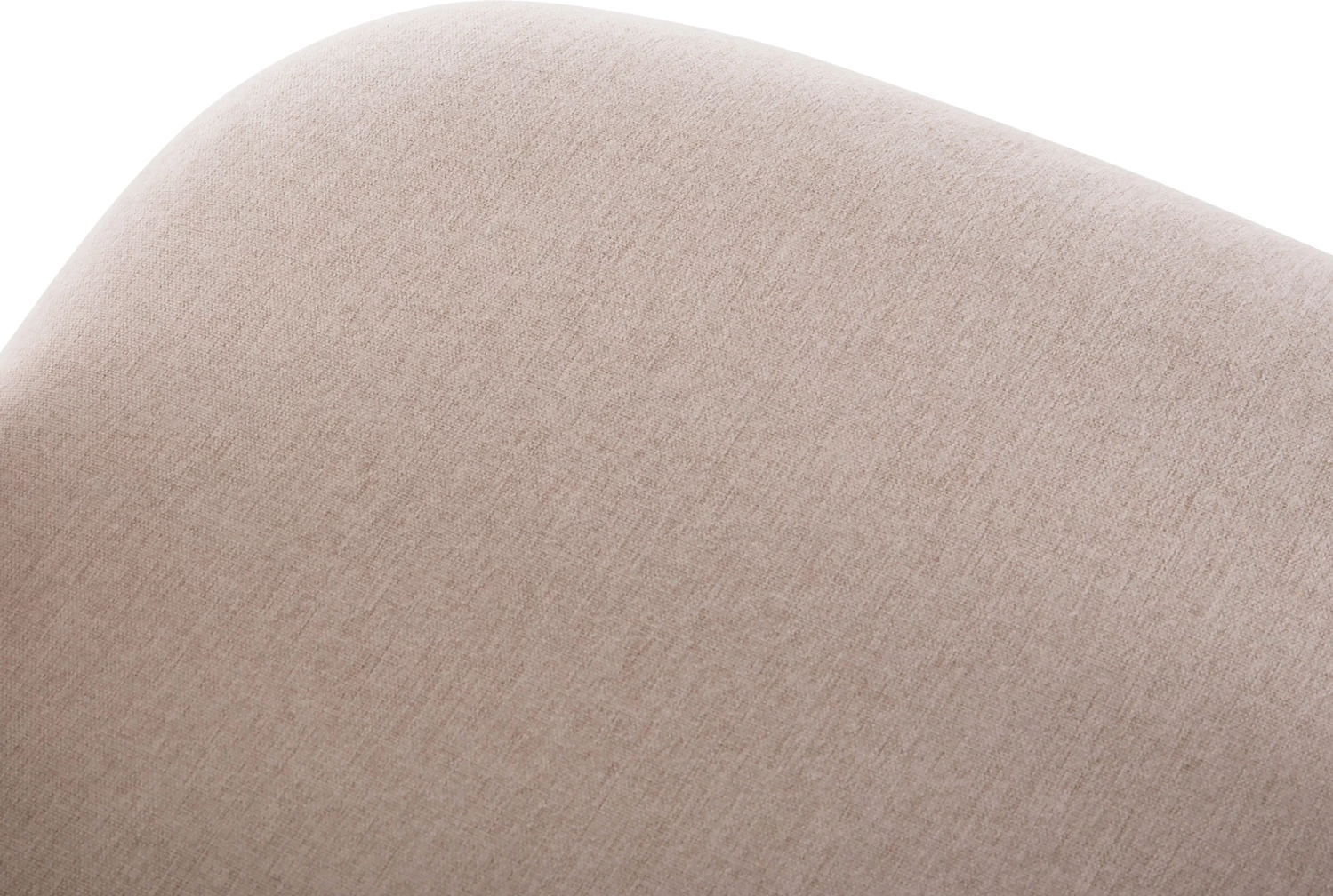 Karrige për ngrënie ISIAH FH9615.03, pëlhurë bezhë, këmbë metalike të zeza, 56x56x76H cm, set prej 2 copash