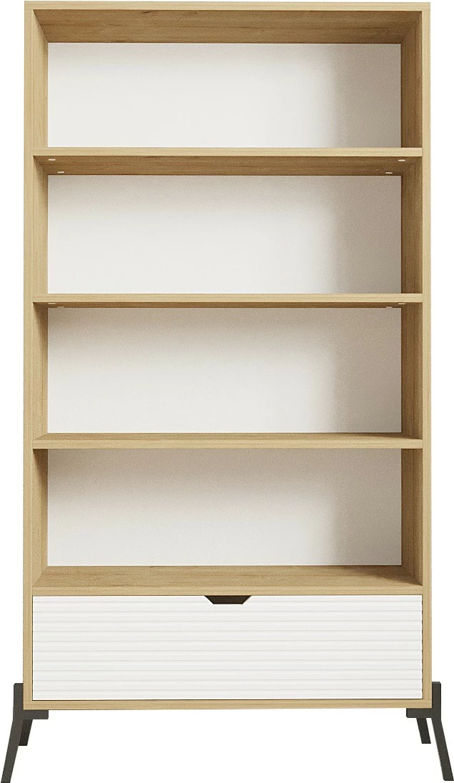 Raft librash Hanah Home, Numana, ngjyrë lis safir dhe e bardhë
