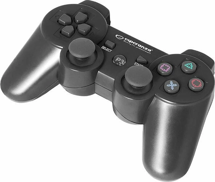 Gamepad Esperanza Marine EGG109K, wireless Bluetooth, për PS3, me vibrim, i zi