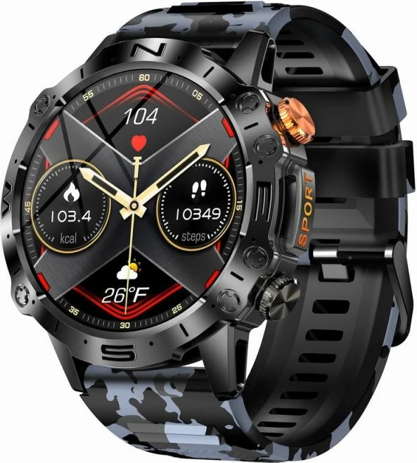 Smartwatch Gravity unisex, e zezë
