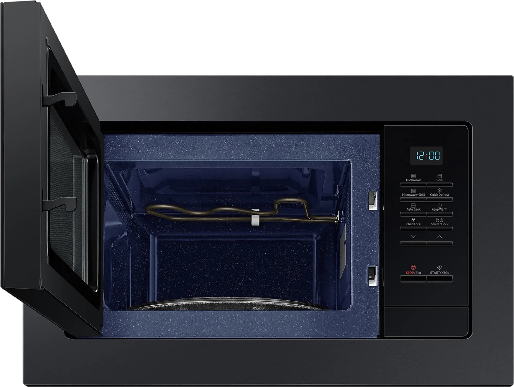 Furrë mikrovalë e inkorporueshme, Samsung MG23A7013CB, me grilë, e zezë