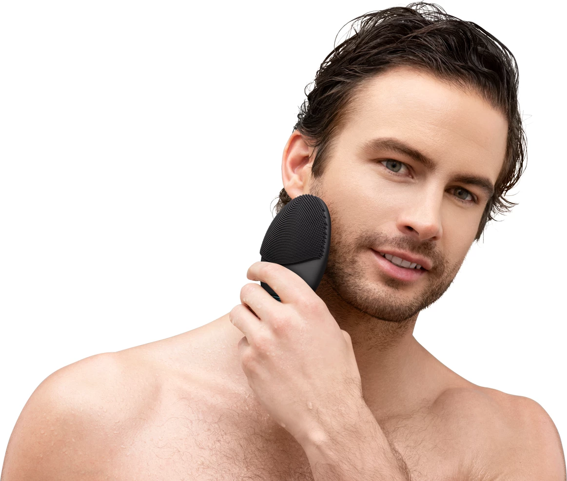 Pajisje pastrimi fytyre Foreo LUNA 3 Men, 16 nivele intensiteti, waterproof, Bluetooth, e zezë
