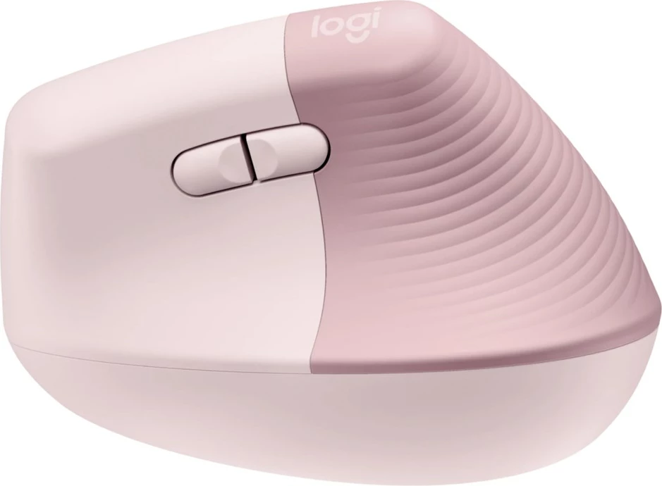 Maus ergonomik vertikal Logitech Lift, wireless, 4000 DPI, rozë