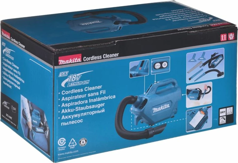 Fshesë me bateri MAKITA DCL184Z, e kaltër